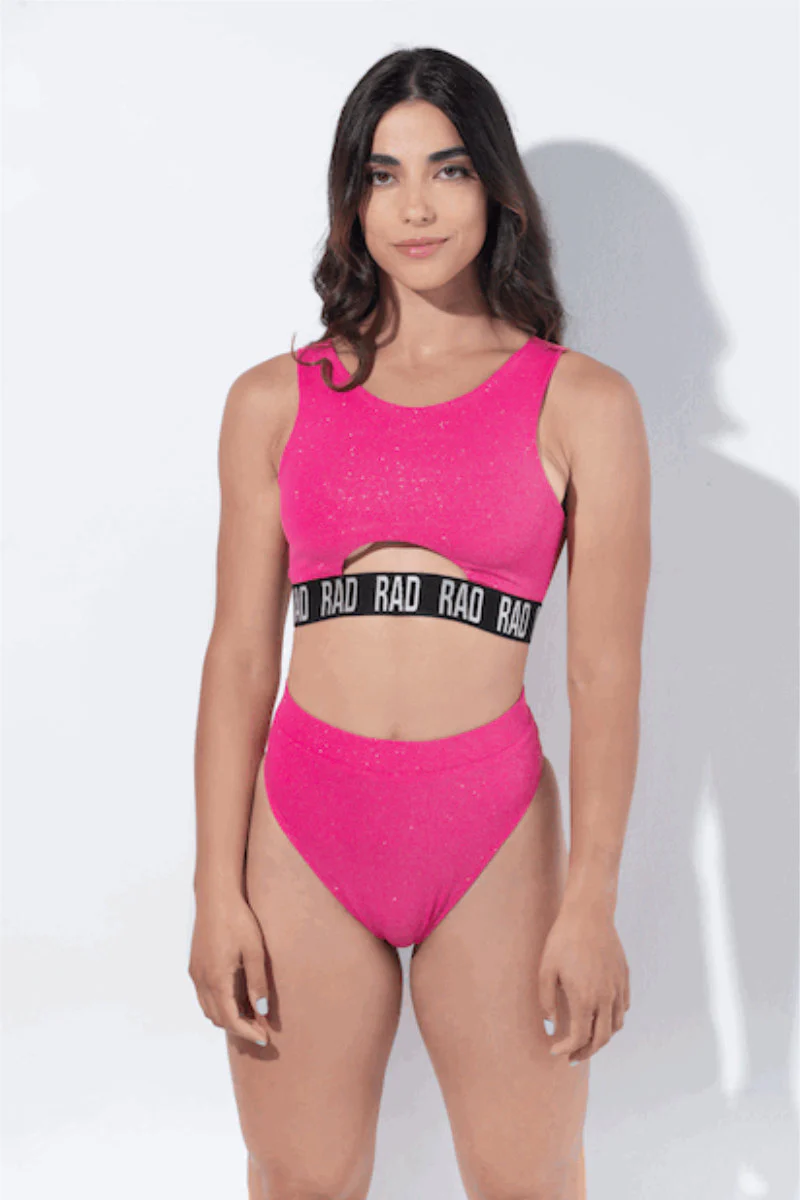 RAD Bahari Shorts - Fuchsia Glitter - Image 4