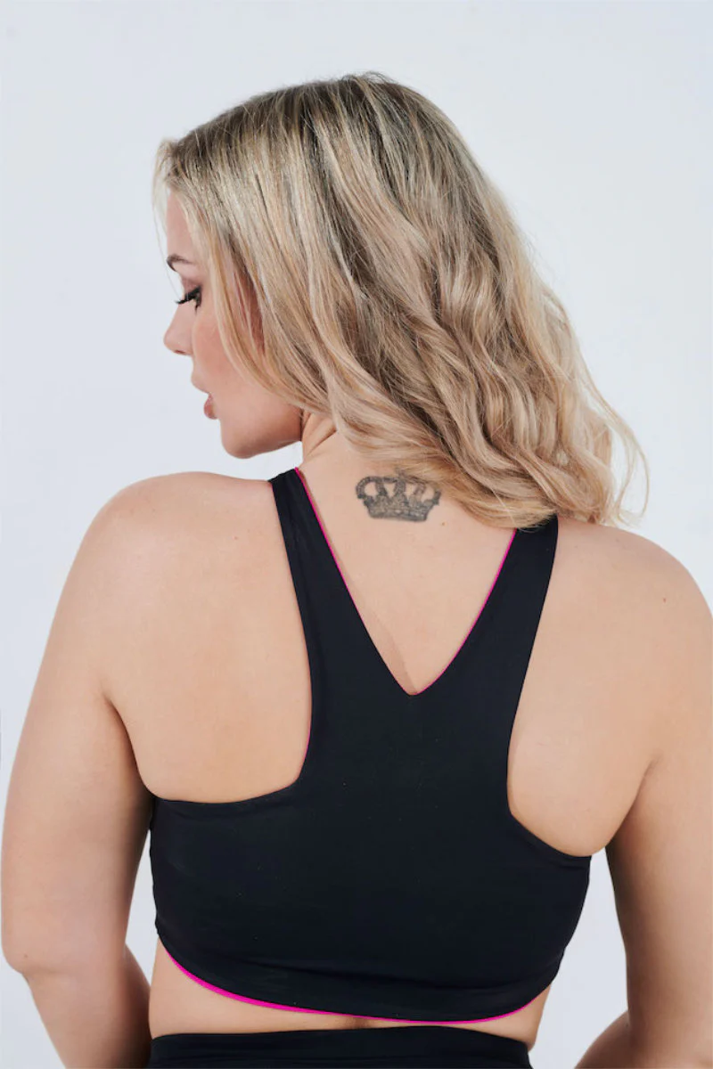 RAD Lover Reversible Top - Hot Pink/Black - Image 6