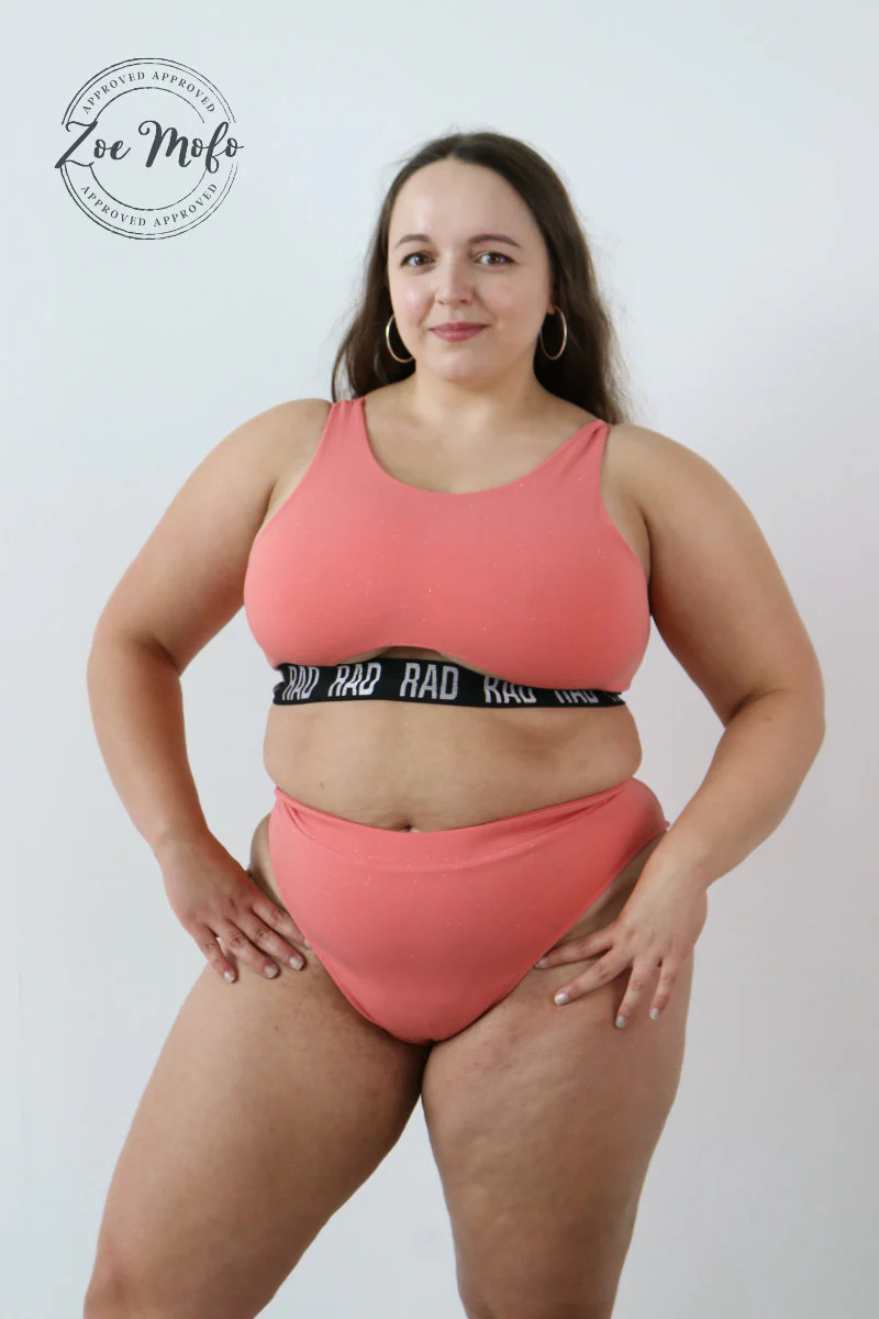 RAD Mirage Bahari Top - Peach Glitter - Image 3