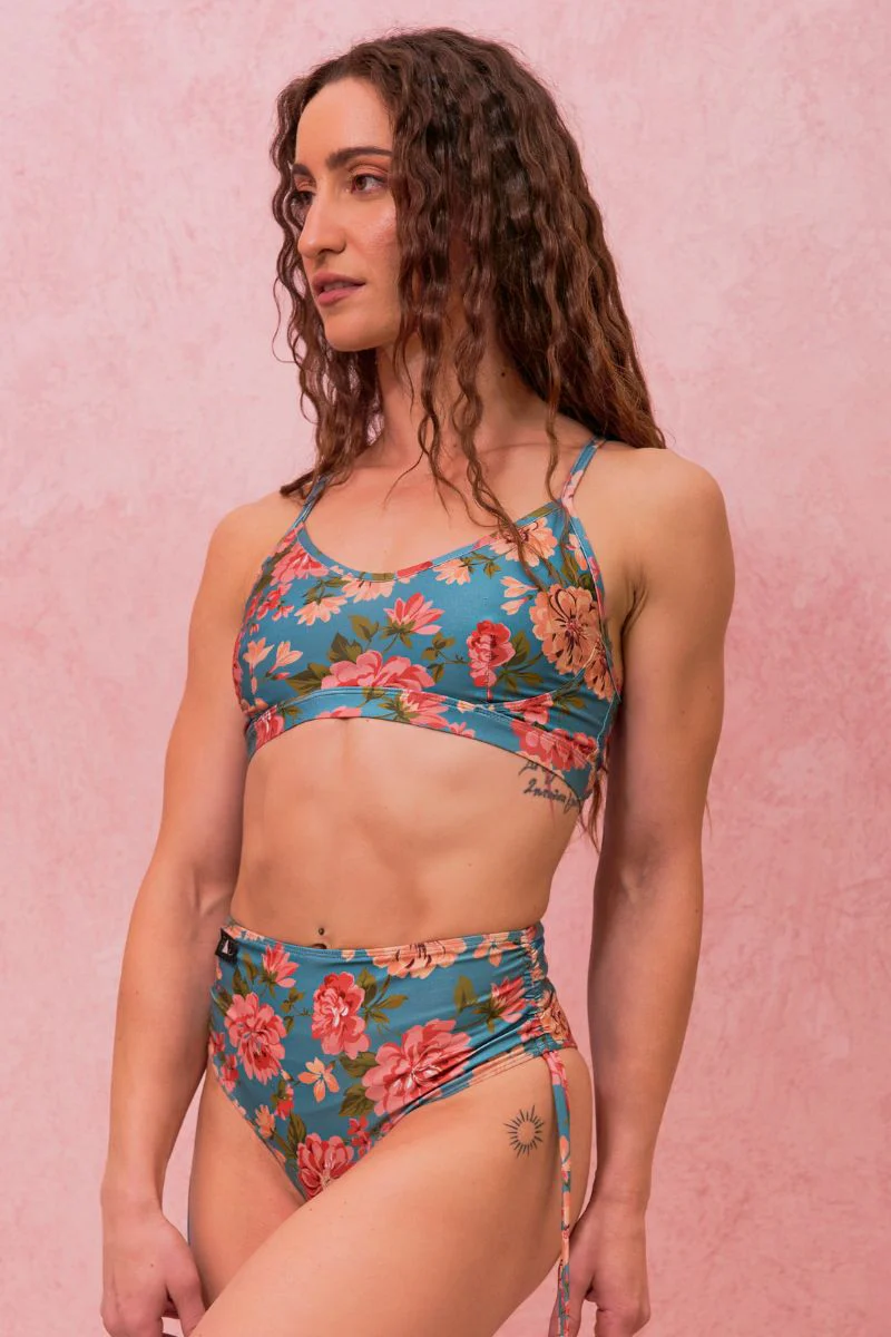 RAD Paradiso Divina Bottoms - Floral Teal - Image 3