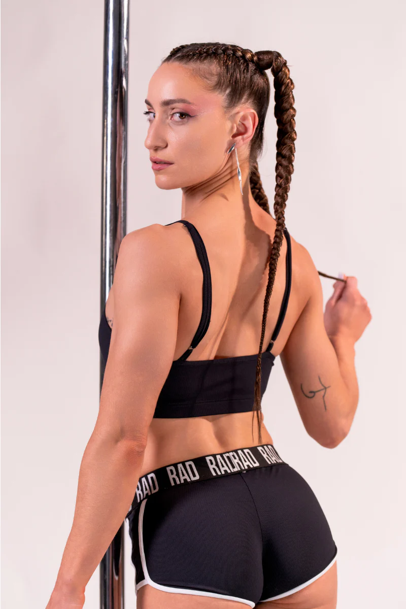 RAD RIB Shorts - Black - Image 4