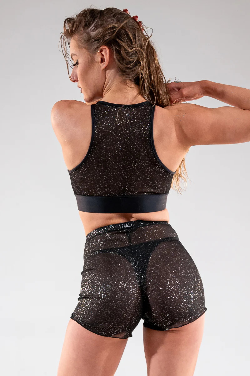 RAD O'NYX Twinkle Tulle Shorts - Black - Image 2