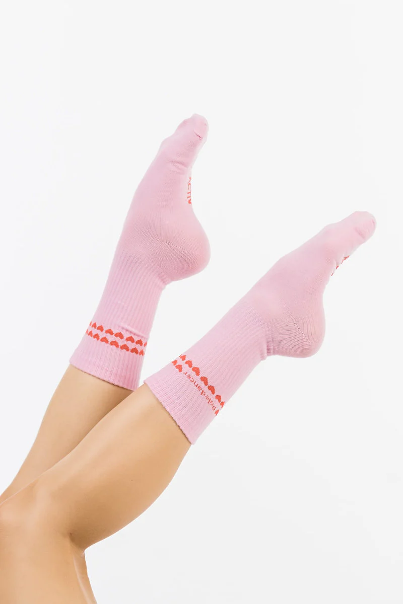 REV ACTIV Mini Heart Socks - Pink - Image 2