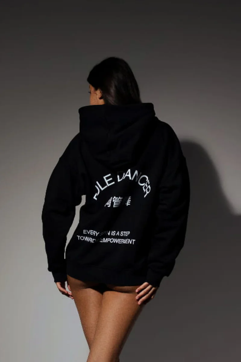 REV ACTIV Pole Dancer Premium Hoodie - Black - Image 3