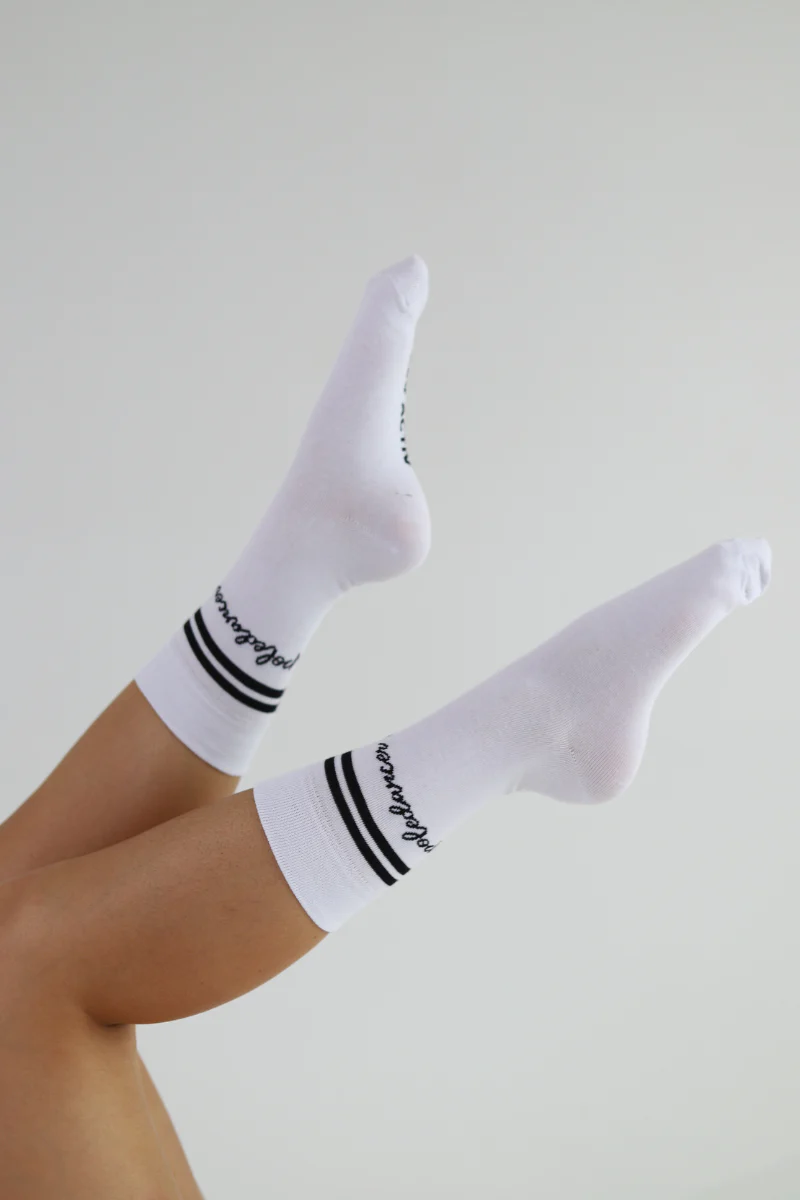 REV ACTIV Poledancer Socks - White