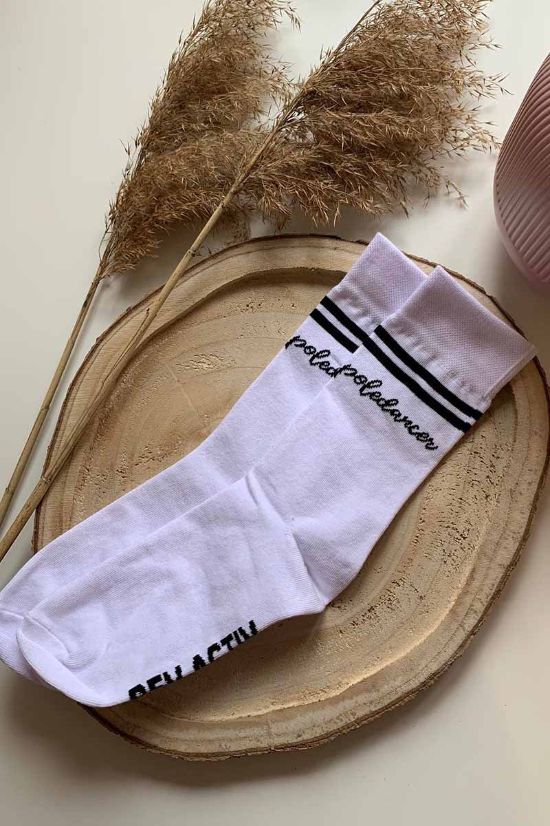 REV ACTIV Poledancer Socks - White - Image 3