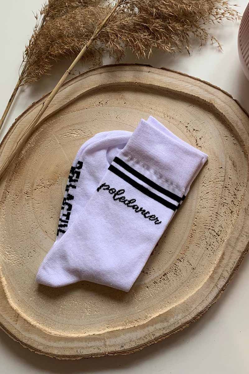 REV ACTIV Poledancer Socks - White - Image 4