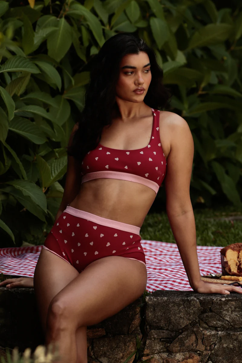 Rolling Alpha High Waisted Hot Pants - Sweetheart - Image 2