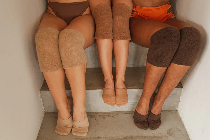 Rolling Contemporary Dance Socks - Caramel - Image 4