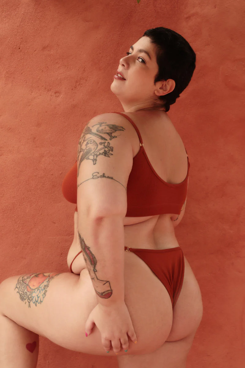 Rolling KI Top - Ribbed Clay - Image 5