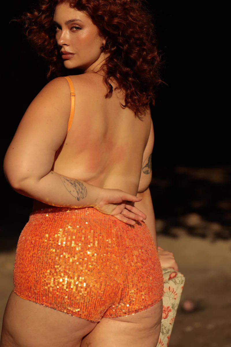 Rolling Spider Bodysuit - Orange Sequins - Image 5