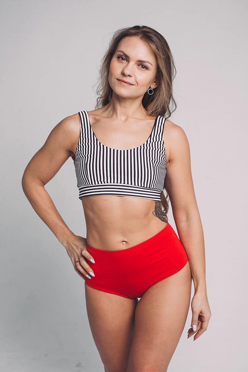 Shark Polewear High Waist Shorts - Red - Image 8