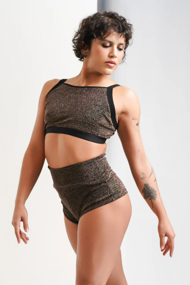 Sorte Fever Top - Black Lurex - Image 4