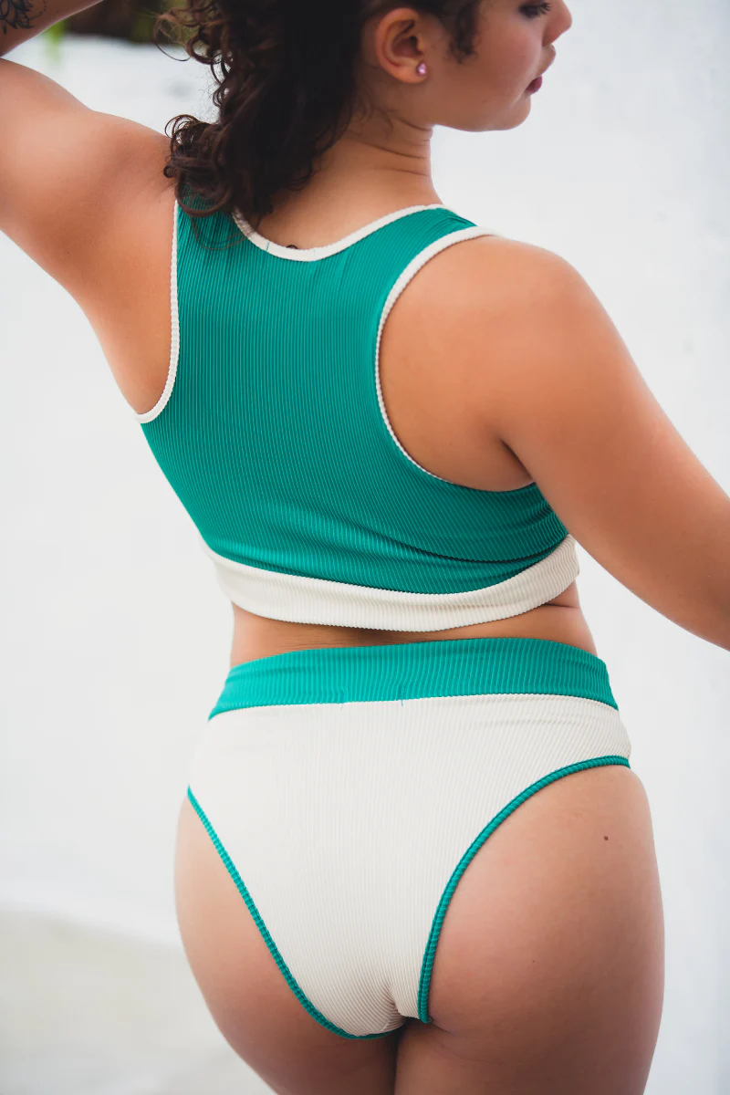 Sorte Solei Bottoms - Off White/Green - Image 4