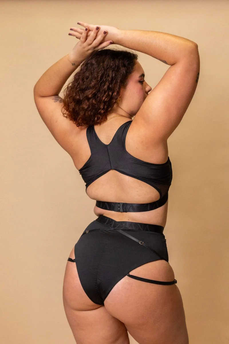 Tatiana Active Perla Shorts - Matte Black - Image 2