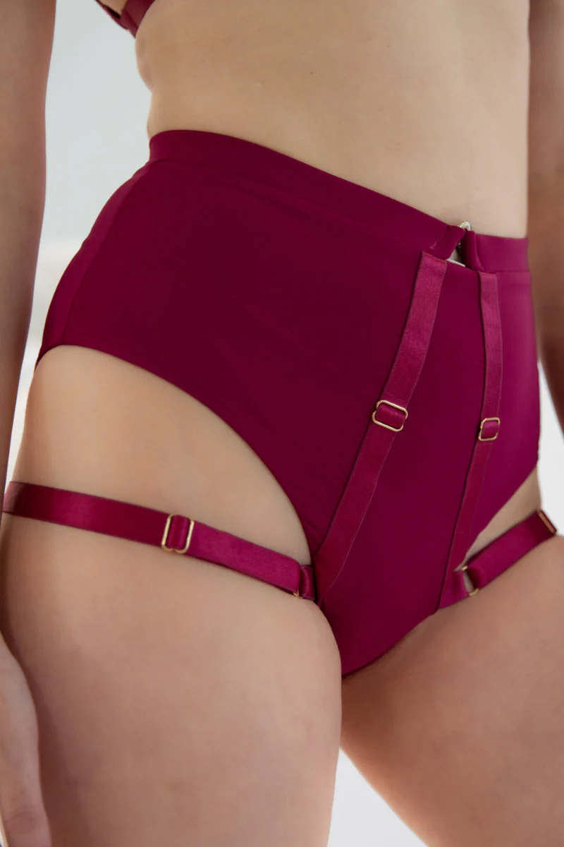 Tatiana Active Tokio Shorts - Matte Fuchsia - Image 2