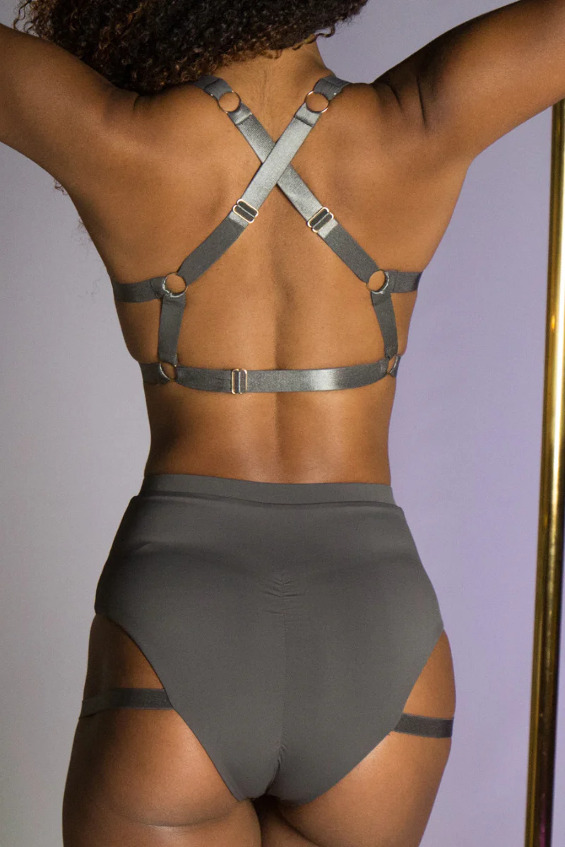 Tatiana Active Tokio Top - Matte Charcoal - Image 2